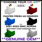 New Rear Rh Upper Bumper For 2021-2023 Acadia Painted Choose Your Color 84842837. Fixed Price $307.97.