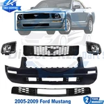 Front Bumper Cover & Grille With Headlights Assembly 2005-2009 Ford Mustang. Fixed Price $371.89.