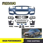Fits 13-18 Bmw Series F30 320I M-sport Complete Front Bumper Grill W/fog Light. Fixed Price $460.99.