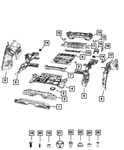 Genuine Mopar Bumper Reinforcement Left 68691909AA. Fixed Price $19.30.