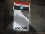 Oem Mud Flap Splash Guard Pair Set Cavalier Z24 Rare White Black Letters Gm. Fixed Price $90.00.