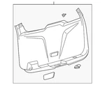 Genuine Ford Lift-gate Trim Cover BB5Z-7846404-AB. Fixed Price $215.23.