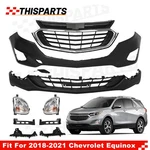 For 2018-2021 Chevrolet Chevy Equinox Front Bumper Upper Lower Grille Set Primed. Fixed Price $223.99.