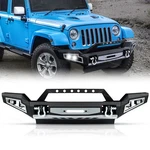 Front Bumper W/ Winch Plate Led Light D-rings Fit For 2007-2018 Jeep Wrangler Jk. Fixed Price $218.99.
