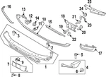 Genuine Ford Bumper Cover Spacer Panel N2DZ-17E810-ZB. Fixed Price $209.94.