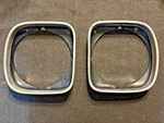 1974 Chevy Nova Headlight Bezels Set Pair Lh Rh Oem Gm. Fixed Price $95.00.