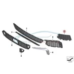 Genuine Bmw 51118064965 - Cover Grille Left. Fixed Price $117.93.