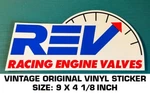 Rev Racing Engine Valves Vintage Original Vinyl Decal Sticker Performance-nhra. Fixed Price $9.39.
