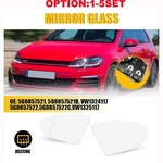 Left Right Side Power Heated Mirror Glass For Volkswagen Golf 2015-21 VW1325117. Fixed Price $23.74.