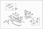 Genuine Mercedes S123 W123 Sedan Wagon Bumper Joint Cover 1238852723. Fixed Price $155.40.