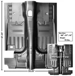 1971-73 Mustang & Cougar Fastback/coupe Floor Pan Complete New. Fixed Price $677.09.