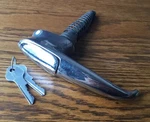 1950 1952 Chrysler Trunk Handle W/logo Keys Vtg Mopar Exterior Deck Lid Lock. Fixed Price $175.00.