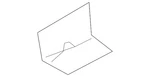 Genuine Volkswagen Rear Body Panel Bracket 1K5-813-743-B. Fixed Price $5.18.