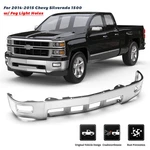 Chrome Front Steel Bumper Assembly For 2014-2015 Chevy Silverado 1500 W/fog Hole. Fixed Price $169.79.