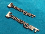 Nos Gm 1985 1986 1987 Buick Somerset Front Fender Emblems Pair Of New Nameplates. Fixed Price $29.99.