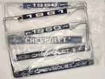 New Chevrolet License Plate Frames - Single Front Or Back Nos Chevy. Fixed Price $13.00.