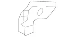 Genuine Mitsubishi Side Retainer 6400F222. Fixed Price $11.95.