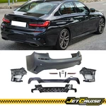 Fits 19-22 Bmw Series G20 Sedan M340 Style Rear Bumper Cover W/ Sensor Hole. Fixed Price $579.85.