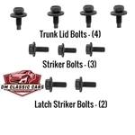 9 Trunk Latch Lid Bolts Kit For Firebird Camaro Gto Trans 442 + Other Gm. Fixed Price $12.98.