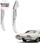 Left&right Rear Bumper Guards Compatible With 1965 Chevrolet Bel Air/biscayne/im. Fixed Price $217.16.