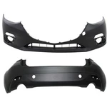 Front & Rear Bumper Cover Set -16 Mazda 3 Hatchback Plastic 2014. Fixed Price $517.34.