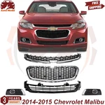 Front Grille Chrome Kit Fog Light Bezels Lh&rh For 2014-2015 Chevrolet Malibu. Fixed Price $219.70.