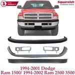 New Front Bumper Covers Kit + Bezel Trims For 1994-2002 Dodge Ram 1500 2500 3500. Fixed Price $278.00.