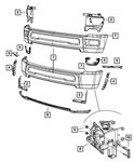 Genuine Mopar Front Bumper Upper Cap Left 1HH71TZZAD. Fixed Price $91.60.