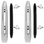 1968 Impala Rear Bumper Guards Chrome W/black Trims Pair Right & Left W/hardware. Fixed Price $129.95.
