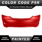 New Painted *P9R Red* Rear Bumper Cover Replacement For 2012-2017 Hyundai Accent. Fixed Price $380.99.