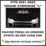 21 22 23 Jeep Grand Cherokee Front Bumper Oem Painted Silver Pse 68538437AA. Fixed Price $630.22.