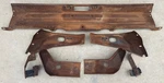 Ford Galaxie Rear Back Bumper Mounting Support Brackets Kit 1964 Oem. Fixed Price $450.00.