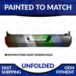 New Painted 2006-2008 Honda Ridgeline Unfolded Rear Bumper Without Sensor Holes. Fixed Price $401.99.