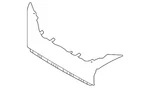Genuine Nissan Bumper Cover Spacer Panel 62278-9UH1A. Fixed Price $131.20.