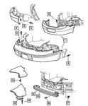 Genuine Mopar Bumper Fascia Brace Left 4805129. Fixed Price $8.61.