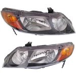 Driver And Passenger Side Headlight Fits Honda Civic 2006-2008 Sedan Halogen. Fixed Price $144.00.