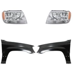 Headlight Kit Jeep Grand Cherokee Chrome 1999-2004, Driver Side. Fixed Price $790.12.