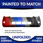 New Painted 2008-2012 Ford Escape Front Bumper W/o Hole Chrome Plate. Fixed Price $157.99.