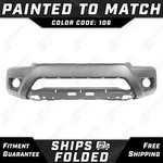 New Painted *1D6 Silver* Front Bumper Cover Fascia For 2012-2015 Toyota Tacoma. Fixed Price $380.99.