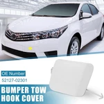 White Front Bumper Tow Hook Cover Cap 52127-02301 For Toyota Corolla 2014-17. Fixed Price $15.89.