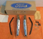1971 1972 Mercury Monterey Sedan Coupe Nos Chrome Front Bumper Guards Kit W Pads. Fixed Price $249.00.