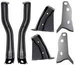 6 Piece Rear Bumper Bracket Set For 1957 Chevy Bel Air 150 210 Del Ray Nomad. Fixed Price $125.99.