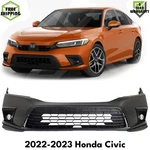 Front Bumper Cover Primed & Fog Lights Assembly Kit For 2022-2023 Honda Civic. Fixed Price $382.04.