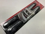 Pilot MD-026E Universal Black / Chrome Hidden Bumper Guards Set, 4PC. Fixed Price $17.95.