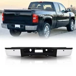 Chrome Rear Step Bumper Assembly Compatible With 2007-2013 Chevy Silverado 1500. Fixed Price $287.99.