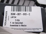 Genuine Oem Vw 5GM-807-863-C Rear Bumper Cover Support Rail. Fixed Price $61.10.