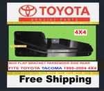 1995-2004 Toyota Tacoma Oem Mud Flap Bracket Frame Passenger Side Rear Right 4X4. Fixed Price $78.25.