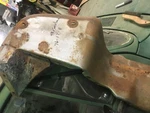 1958 Ford Fairlane Front Splash Pan/ Bumper Fill. Fixed Price $75.00.