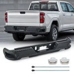 For 2019-2024 Silverado Sierra 1500 Steel Rear Bumper Assembly W/ Dual Exhuast. Fixed Price $269.99.