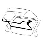 Trunk Lid Seal 1952-60 Ford Car Made In Usa BA-7043720. Fixed Price $39.95.